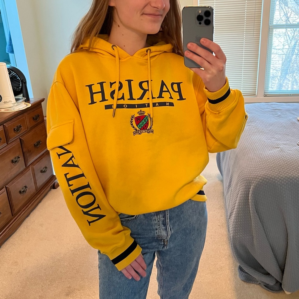 Parish Nation yellow hoodie